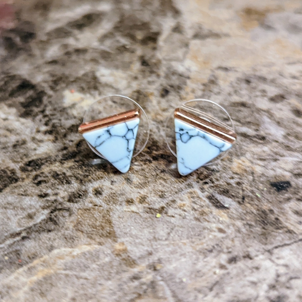 Rose gold earrings